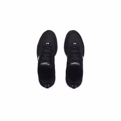 Under Armour Mens Charged Assert 9 Running Shoe  Black/White  10 X-Wide US