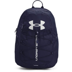 Under Armour Unisex-Adult Hustle Sport Backpack   Midnight Navy (410)/Metallic Silver   One Size Fits All