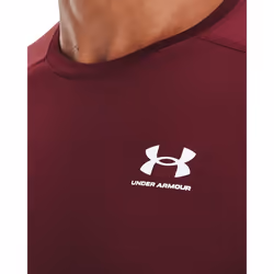 Under Armour Men's Armour HeatGear Compression Short-Sleeve T-Shirt  Cardinal (625)/White  Large