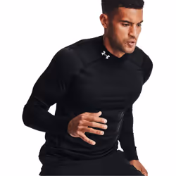 Under Armour Men's ColdGear Armour Fitted Mock  Black 001/White  Small