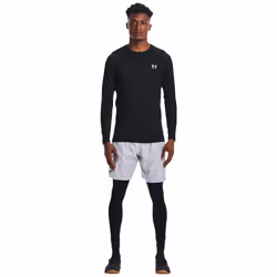 Under Armour Men's ColdGear Armour Fitted Crew  Black (001)/White  Sma