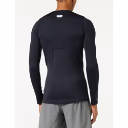Under Armour Men's ColdGear Armour Fitted Crew  Black (001)/White  X-L