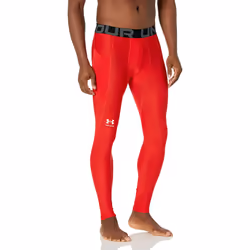 Under Armour Men's HeatGear Armour Leggings  Red (600)/White  Medium