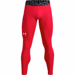 Under Armour Men's HeatGear Armour Leggings  Red (600)/White  Medium