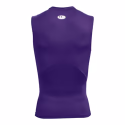 Under Armour Men's Armour HeatGear Compression Sleeveless T-Shirt  Purple (500)/White  Large