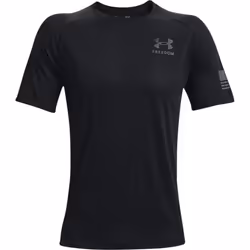Under Armour Men's Freedom Tech Short Sleeve T-Shirt  Black (001)/Pitc