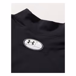 Under Armour Boys HeatGear Armour Mock Long Sleeve  Black (001)/White