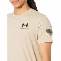 Under Armour Men's New Freedom Banner T-Shirt  Desert Sand (290)/Black