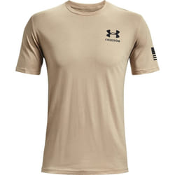 Under Armour Men's New Freedom Flag T-Shirt  Desert Sand (290)/Black  Large