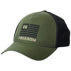 Under Armour Men's Freedom Trucker Hat , (391) Marine OD Green / Black / Desert Sand, One Size Fits All