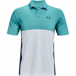 Under Armour Men's Performance Blocked Golf Polo Neptune (369)/White