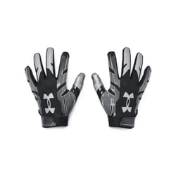 Under Armour Men's F8 Football Gloves , (001) / Black / Metallic Silver , Large