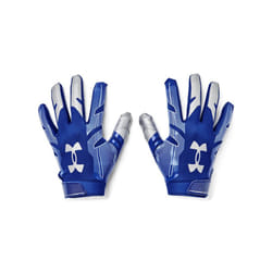 Under Armour Men's F8 Football Gloves   (400) / Royal / Metallic Silver   X-Large