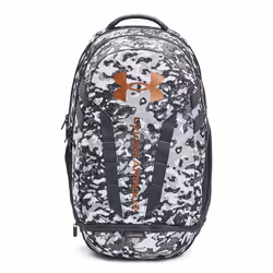 Under Armour Unisex-Adult Hustle 5.0 Backpack   (104) White / Pitch Gray / Metallic Light Copper   One Size Fits All