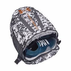 Under Armour Unisex-Adult Hustle 5.0 Backpack   (104) White / Pitch Gray / Metallic Light Copper   One Size Fits All