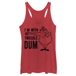 Disney Junior's Alice in Wonderland Tweedle Dee Dum Tri-Blend Racerbac