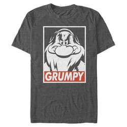 Disney mens Snow White and Seven Dwarfs Grumpy Graphic T-shirt T Shirt