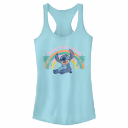 Disney Junior's Lilo Kawaii Stitch Slim Fit  Scoop Hem Racerback Tank