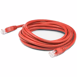 AddOn Networks ADD-12FCAT6A-RD, 3.66 m, Cat6a, U/UTP (UTP), RJ-45, RJ-45, Red