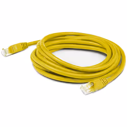 AddOn Networks ADD-12FCAT6A-YW, 3.66 m, Cat6a, U/UTP (UTP), RJ-45, RJ-45, Yellow