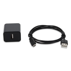 AddOn Networks Wall Plug to USB A 2.0 5V 1.8A with 1m Micro-USB B 2.0 Male to USB A 2.0 Male Black Cable