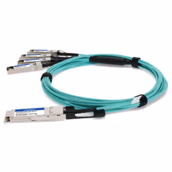 AddOn Networks AOC-QSFP-4SFP-10G-1M-AO InfiniBand/fibre optic cable QSFP+ 4x SFP+ Aqua colour