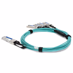 AddOn Networks AOC-QSFP-4SFP-10G-1M-AO InfiniBand/fibre optic cable QSFP+ 4x SFP+ Aqua colour