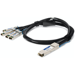 AddOn Networks EXTREME COMP DAC 2M InfiniBand/fibre optic cable 4xSFP28 QSFP28 Black, Silver
