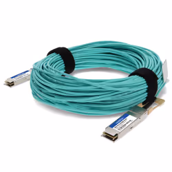 AddOn Networks Ciena Compatible 100GBase-AOC QSFP28 to QSFP28 OTU4 Active Optical Cable (850nm, MMF, 30m), 30 m, QSFP28, QSFP ...