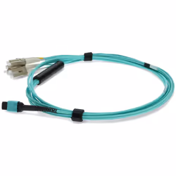 AddOn Networks ADD-MPO-4LC0-5M5OM4LZ InfiniBand/fibre optic cable 2 m 8x LC LOMM Aqua colour