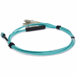 AddOn Networks ADD-MPO-4LC0-5M5OM4LZ InfiniBand/fibre optic cable 2 m 8x LC LOMM Aqua colour