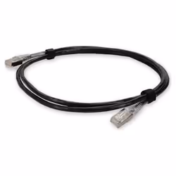 AddOn Networks ADD-6FSLCAT6A-BK, 1.8 m, Cat6a, U/UTP (UTP), RJ-45, RJ-45, Black