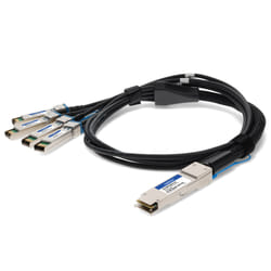 AddOn Networks ADD-Q28HPS28MX-P5M InfiniBand/fibre optic cable 5 m QSFP28 4x SFP28 Black, Silver
