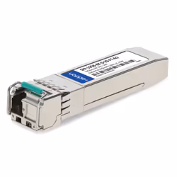 AddOn Networks Fortinet Compatible TAA 10GBase-BX SFP+ Transceiver (SMF, 1330nmTx/1270nmRx, 20km, LC, DOM), Copper, 10000 Mbi ...
