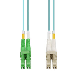 AddOn Networks 85 m, ALC - LC, Aqua, OM4, Duplex, OFNP (Plenum-Rated), Fiber Patch Cable InfiniBand/fibre optic cable Aqua colour