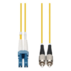 AddOn Networks 1m LC to FC Yellow OS2 Duplex OFNP (Plenum-Rated) SMF Fiber Patch Cable