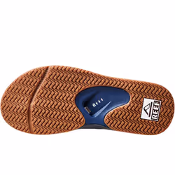 Reef Mens Fanning Summer Beach Pool Sandals Thongs Flip Flops - Navy/Grey - 13 UK, Navy/Grey