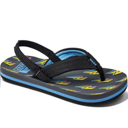 Reef Kids Boys Little AHI Summer Beach Pool Sandals Thongs Flip Flops - Bolt Up - 2KTO3K UK, Bolt Up