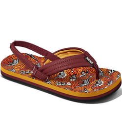Reef Kids Boys Little AHI Summer Beach Pool Sandals Thongs Flip Flops - Red Dino - 6KTO7K UK, Red Dino