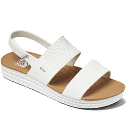 Reef Womens Water Vista Summer Beach Pool Sandals Thongs Flip Flops - 8 UK, White/Tan