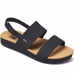 Reef Womens Water Vista Summer Beach Pool Sandals Thongs Flip Flops - 4 UK, Black/Tan