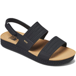 Reef Womens Water Vista Summer Beach Pool Sandals Thongs Flip Flops - 4 UK, Black/Tan