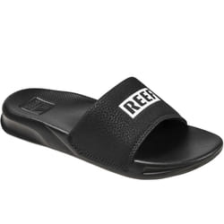 Reef Childrens Kids One Slide Summer Beach Sandals Thongs Flip Flops Sliders - 12K UK, Reef Black/White