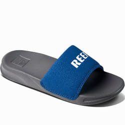 Reef Childrens Kids One Slide Summer Beach Sandals Thongs Flip Flops Sliders - 12K UK, Reef Grey/Blue