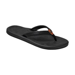 Reef Womens Tides Vegan Leather Summer Beach Pool Sandals Thongs Flip Flops - 8 UK, Black