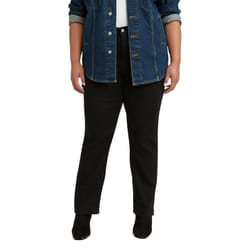 Levi's Women's 724 Plus-Size High Rise Straight  Soft Black  39 Regular
