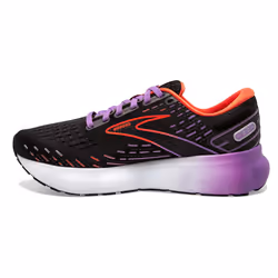 Brooks Women's Glycerin 20 Neutral Running Shoe - Black/Bellflower/Fiesta - 5 Medium