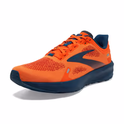 Brooks Men s Launch 9 Neutral Running Shoe - Flame/Titan/Crystal Teal - 9.5