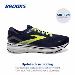 Brooks Men's Ghost 15 Neutral Running Shoe - Peacoat/Nightlife/Grey - 12 Medium
