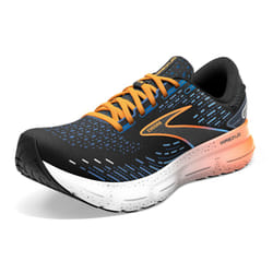 Brooks Men's Sneaker Running Shoe  Black Blue Classic Dark Blue Orange  9 AU